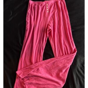 Pink Wide-Leg Pants